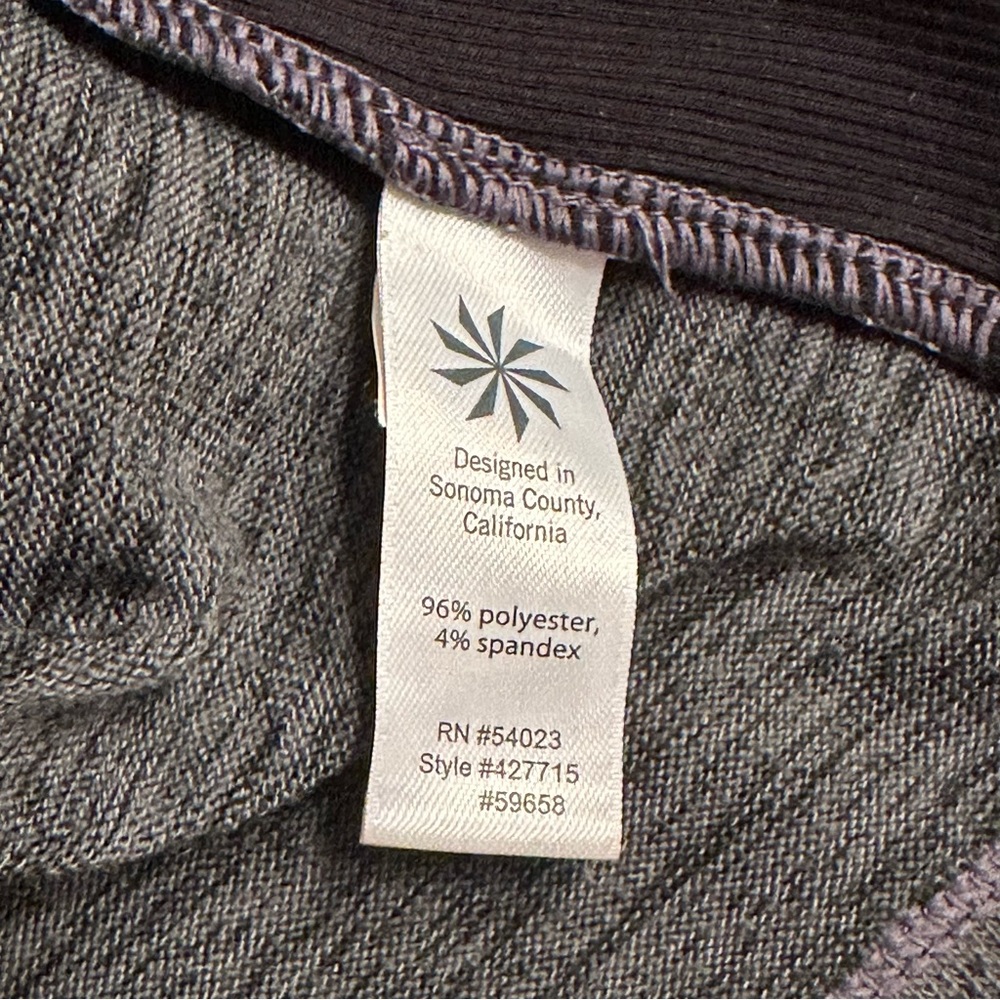 Athleta Womens Hoodie top Sz Small Grey Heather VGC - Picture 9 of 10